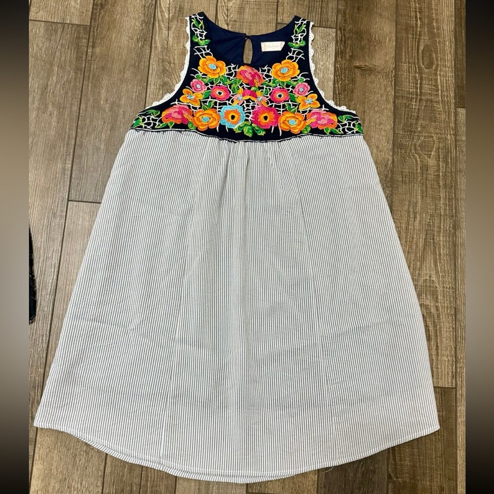 Altar’d State Crochet Flowered Flowing Boho Mini: Medium